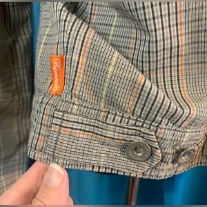 Faconnable Brown Plaid Cotton Jacket Size Medium France Fashion Forward Men’s